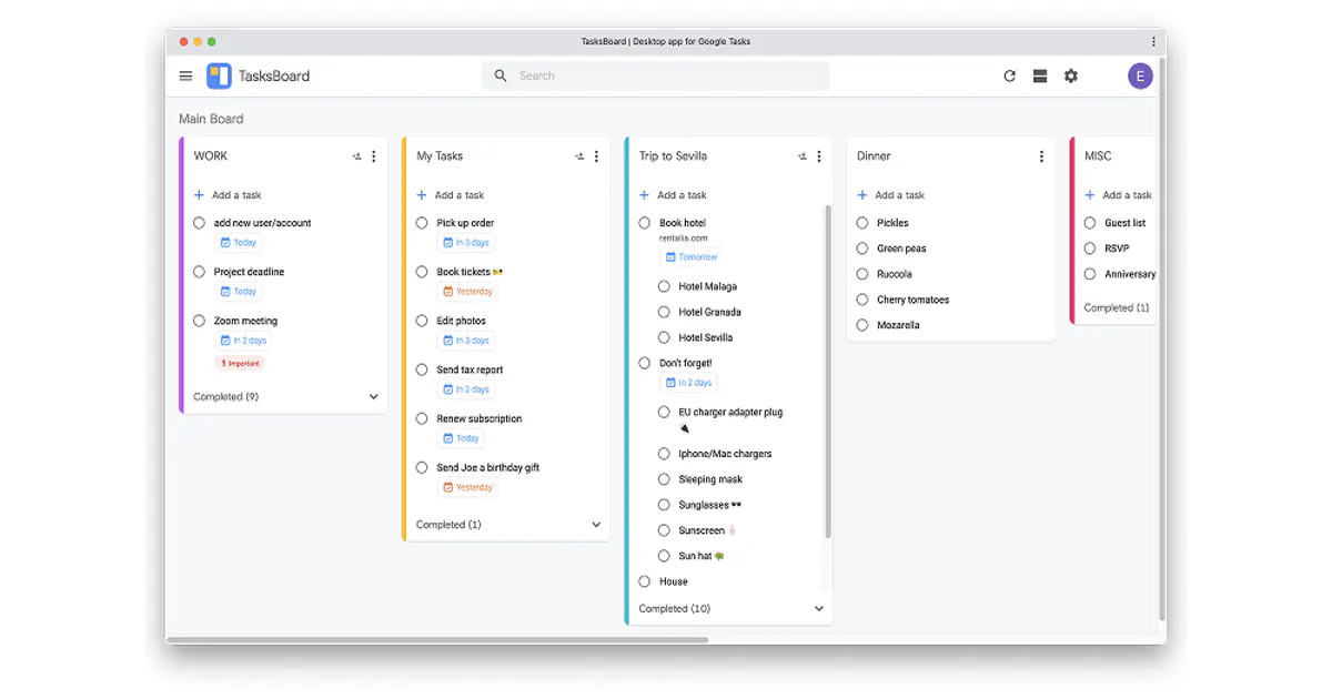 Google Tasks integrated with Gmail and Calendar
